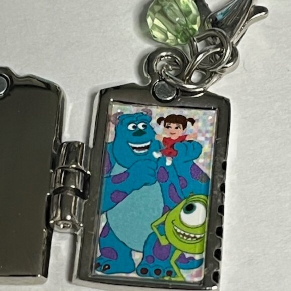Disney Parks Dangle Charm Monsters INC Book Door Hinged Enamel Metal - Picture 4 of 7